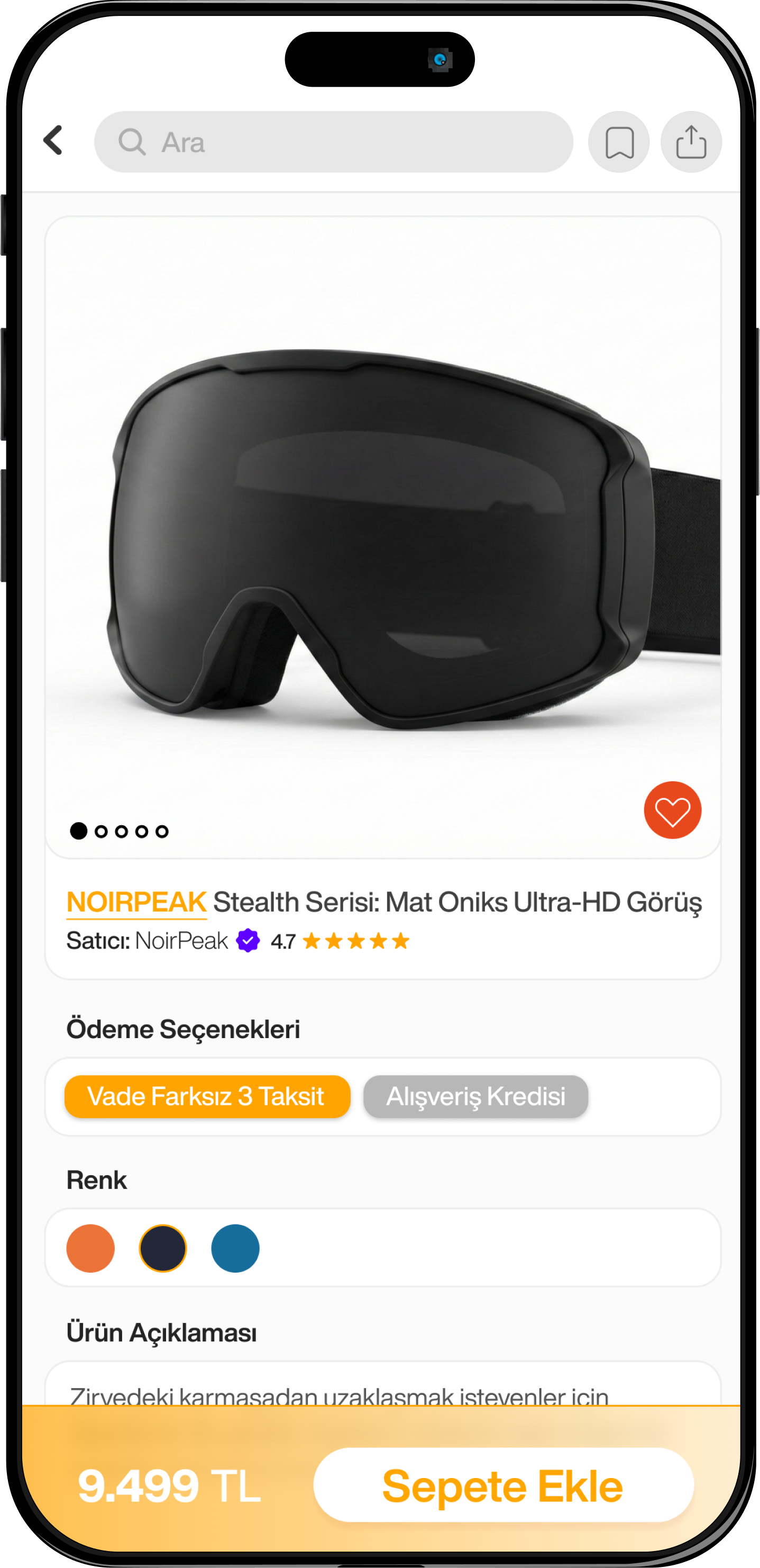 Evritink Komisyonsuz Mağaza Ekranı